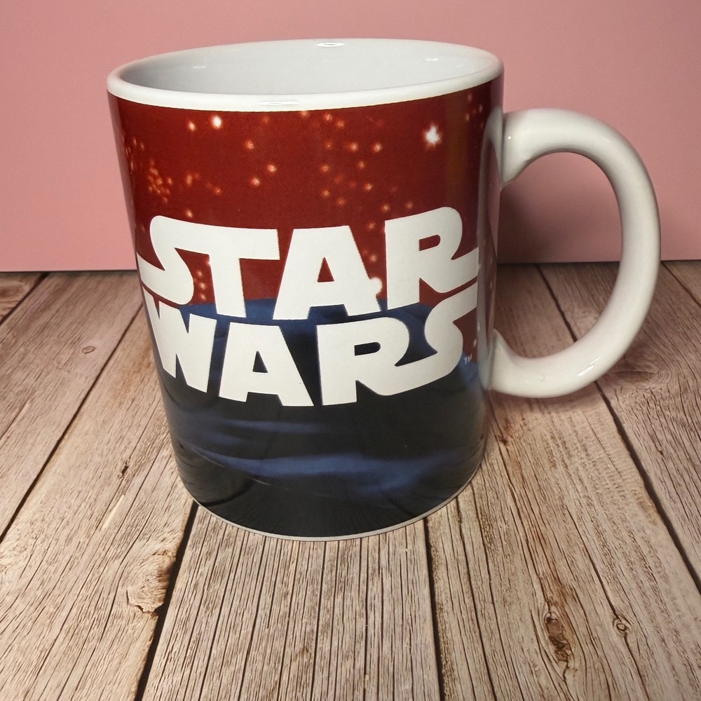 Star Wars Darth Vader Coffee Mug Large Red Black White Galerie Ceramic Cup